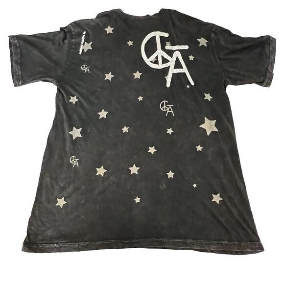C Bar A Lovestock Ranch by Christian Audigier XXL Stars Mushroom Psychedelic Tee - Picture 2 of 14